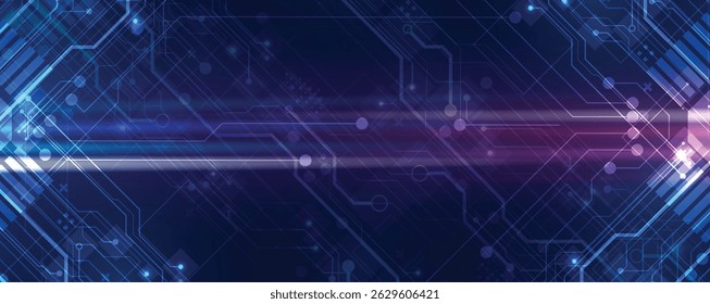 Technology data an network connection visual business background