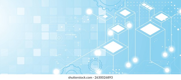 Technology data an network connection visual business background