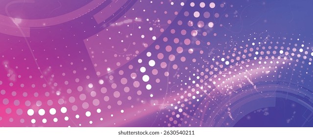 Technology data an network connection visual business background