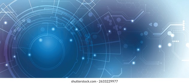 Technology data an network connection visual business background