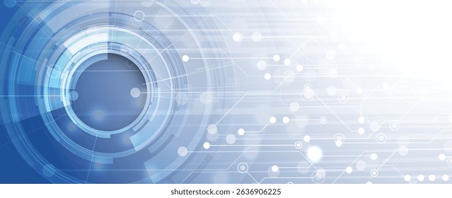 Technology data an network connection visual business background