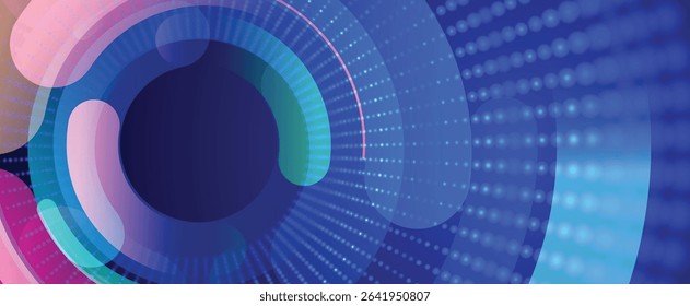Technology data an network connection visual business background