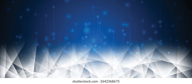 Dados de tecnologia e conexão de rede plano de fundo visual de negócios