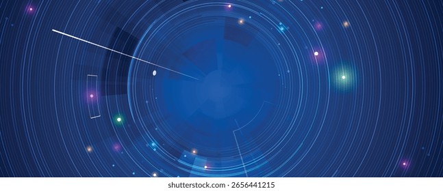 Technology data an network connection visual business background