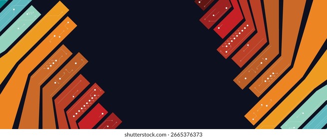 Dados de tecnologia e conexão de rede plano de fundo visual de negócios