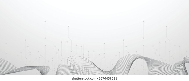 Dados de tecnologia e conexão de rede plano de fundo visual de negócios