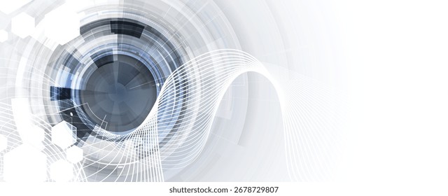 Technology data an network connection visual business background