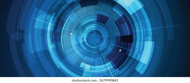 Technology data an network connection visual business background