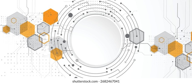 Dados de tecnologia e conexão de rede plano de fundo visual de negócios