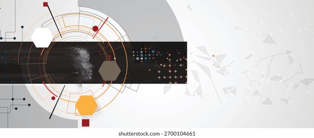 Dados de tecnologia e conexão de rede plano de fundo visual de negócios