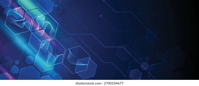 Technology data an network connection visual business background