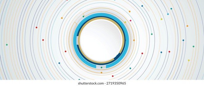 Tecnología de datos y conexión de red Fondo visual del negocio