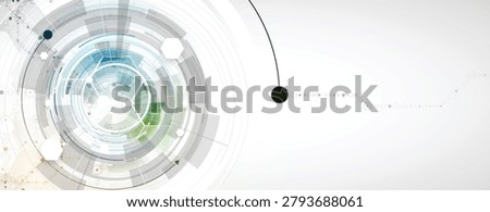 Technology data an network connection visual business background
