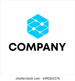 technology design company logo template