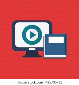 Technology design. computer icon. colorful illustration