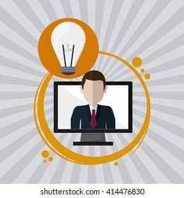 technology design. computer icon. gadget concept, vector illustration