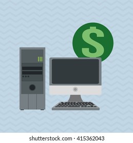 Technology  design. computer icon. internet concept