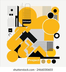 Technology Design Elements, Set of Abstract Modern Graphic Elements