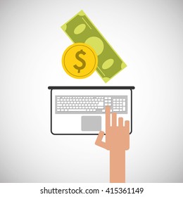 technology design. laptop illustration. 