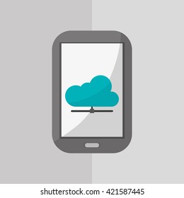 Technology design. media icon. Colorful illustration