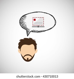Technology design. media icon. Colorful illustration , vector