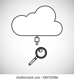 Technology design. media icon. Colorful illustration , vector