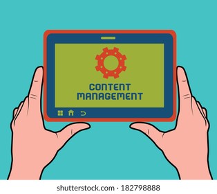 Technology design over  background, vector illustration