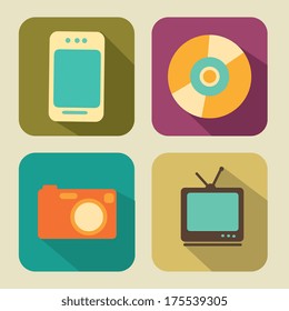 technology design over  beige  background vector illustration