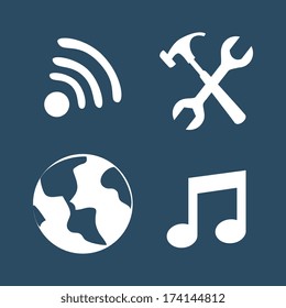 technology design over blue  background vector illustration