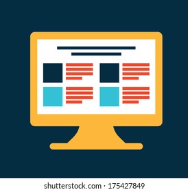 technology design over  blue  background vector illustration 