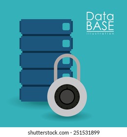 Technology design over blue background, vector illustration.
