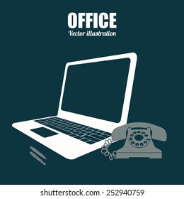 Technology design over blue background, vector illustration.