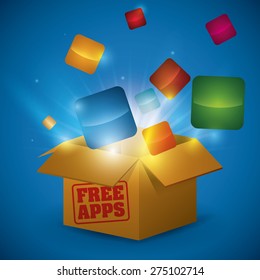 Technology design over blue background, vector illustration.