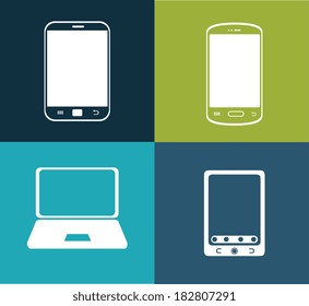 Technology design over colorful background, vector illustration