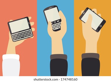 technology design over colors  background vector illustration