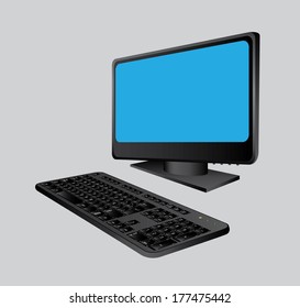 technology design over  gray background vector illustration