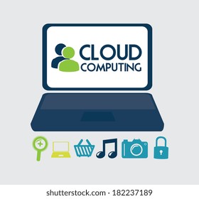 Technology design over gray background, vector illustration