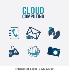 technology design over gray background, vector illustration