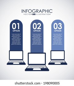 Technology design over gray background, vector illustration
