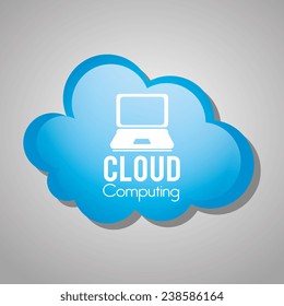 Technology design over gray background, vector illustration.