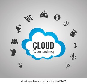 Technology design over gray background, vector illustration.