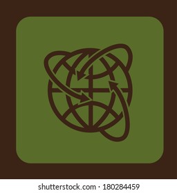 technology design over  green  background vector illustration