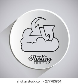 Technology design over grey background, vector illustration