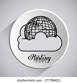 Technology design over grey background, vector illustration