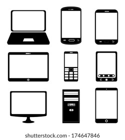 technology design over  white  background vector illustration
