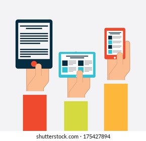 technology design over  white  background vector illustration