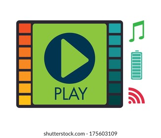 technology design over white   background vector illustration