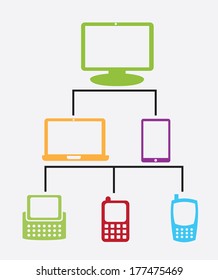 technology design over white background vector illustration