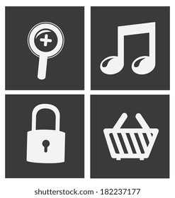 Technology design over white background, vector illustration