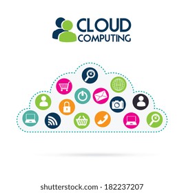 Technology design over white background, vector illustration